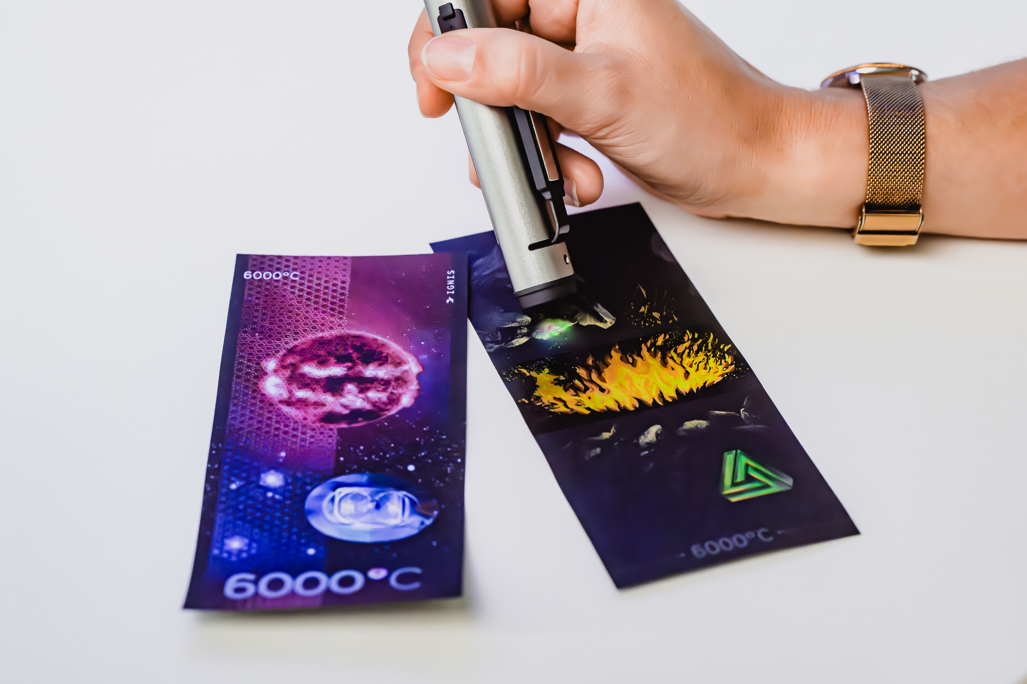 The picture shows the banknote of the future. The picture shows the banknote of the future.