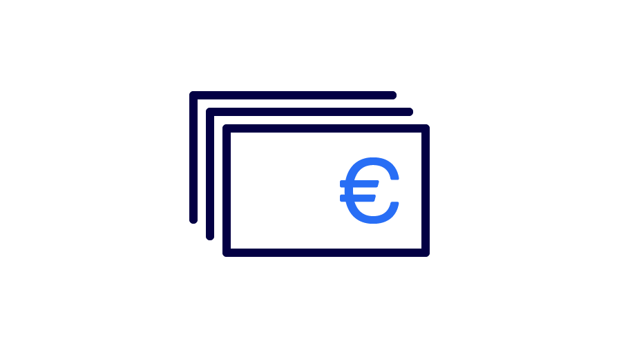 Pictogram of banknotes