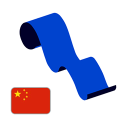 Illustration Chinese flag
