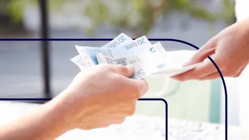 Banknote mit Frame