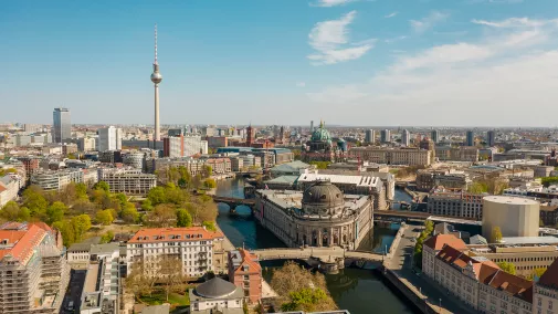 Berlin Fernsehturm Ansicht von oben