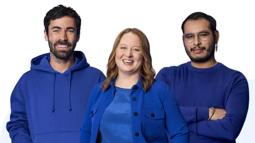 Eine Ansicht von Mitarbeitenden im IT-Bereich