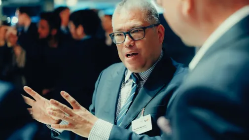 Ansicht von Dr. Kim Nguyen am zweiten Messetag auf der Arena Stage