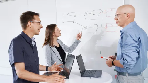 View of employees in Hanover