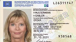 ID card in credit-card format