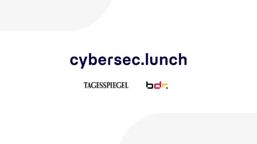 Grafik mit dem Titel cybersec.lunch