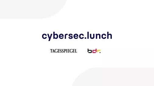 Grafik mit dem Titel cybersec.lunch
