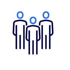 View of a graphic by team members.