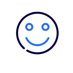 Ansicht einer Grafik mit einem lächelnden Smiley