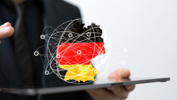 Ansicht einer digitalen Karte von Deutschland.