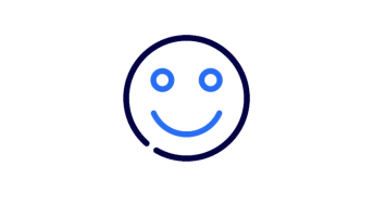 Ansicht einer Grafik mit einem lächelnden Smiley