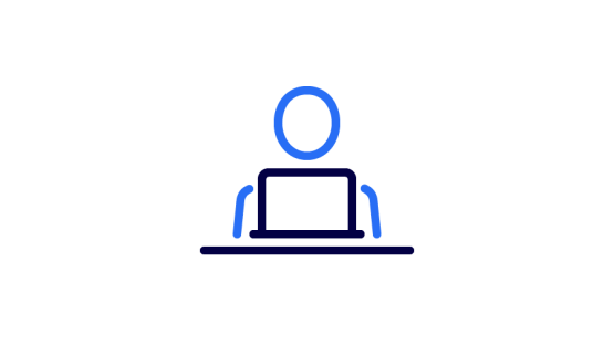 Piktogramm eines Arbeitsplatzes