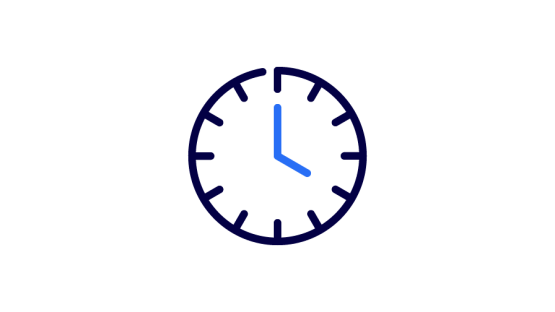 Piktogramm einer Uhr 