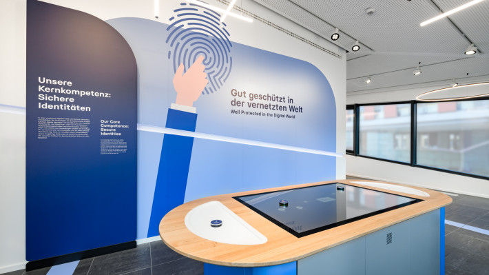 Das Bild zeigt den Showpavillon im Bereich Sichere Identitäten
